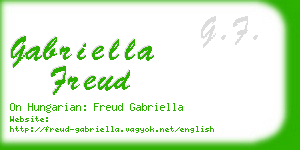 gabriella freud business card